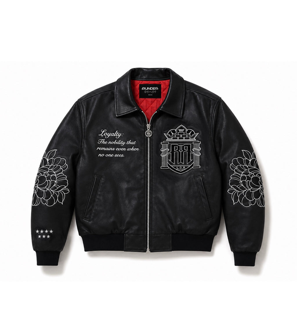 RNDR - Oversized Leather Bomber