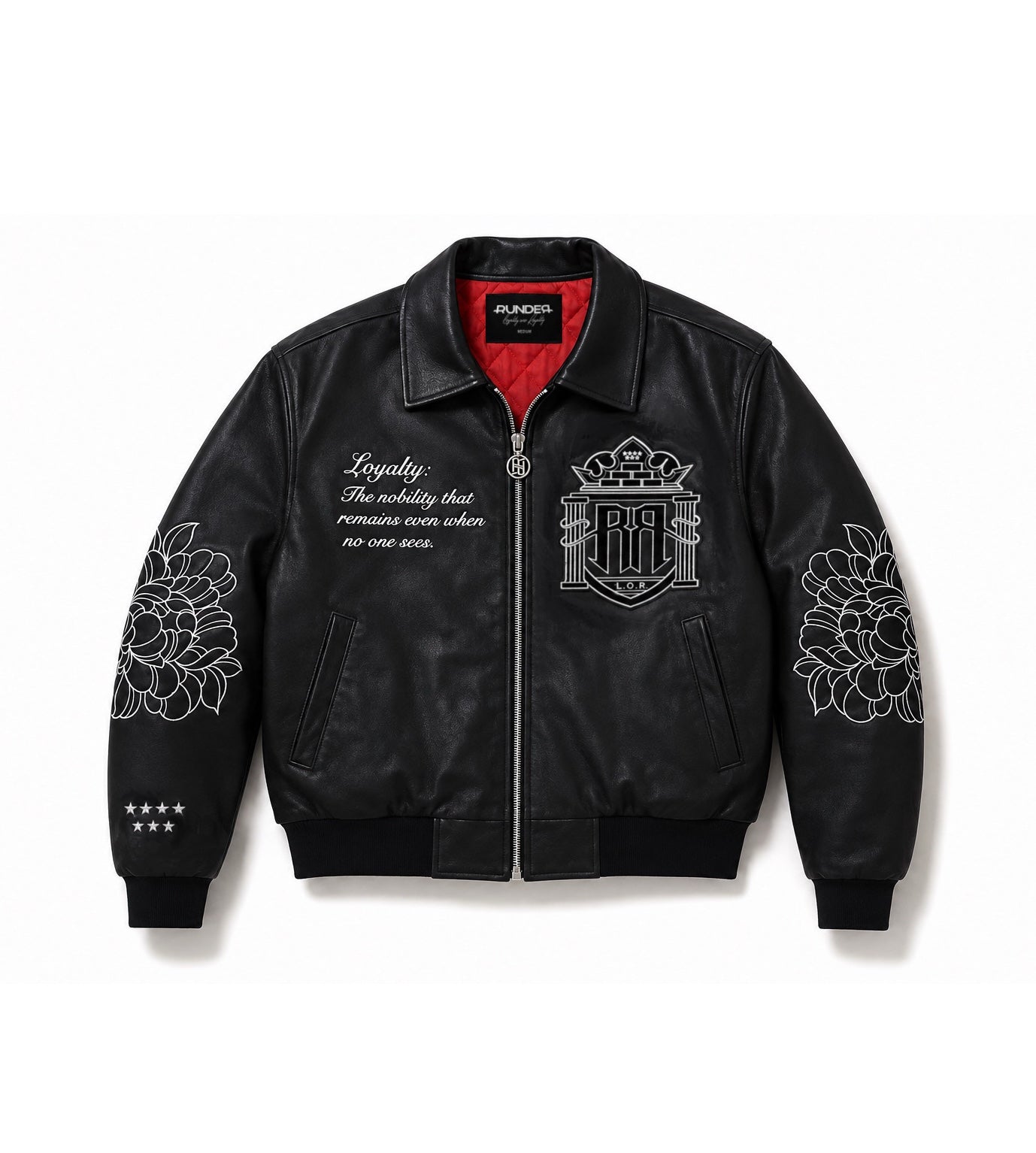 RNDR - Oversized Leather Bomber